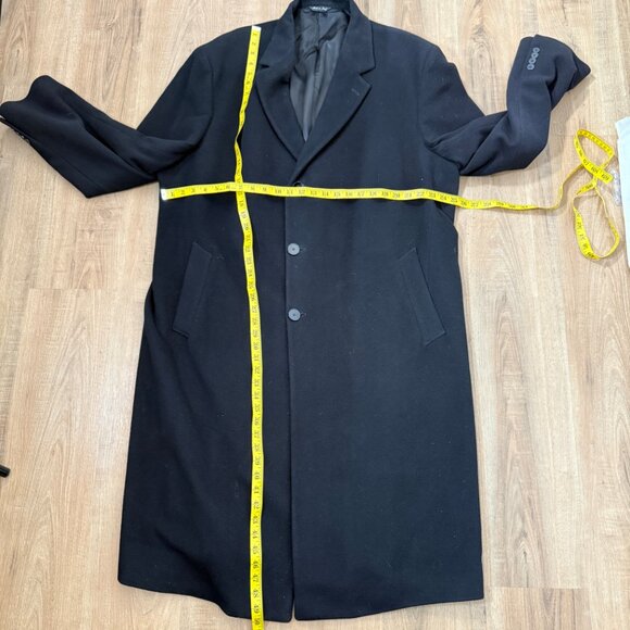 Saks Fifth Avenue Loro Piana Men's Black Coat Wool Cashmere Luxury 46L - Picture 6 of 13